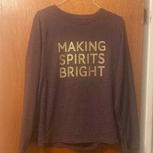 Sonoma XL Purple Christmas Shirt